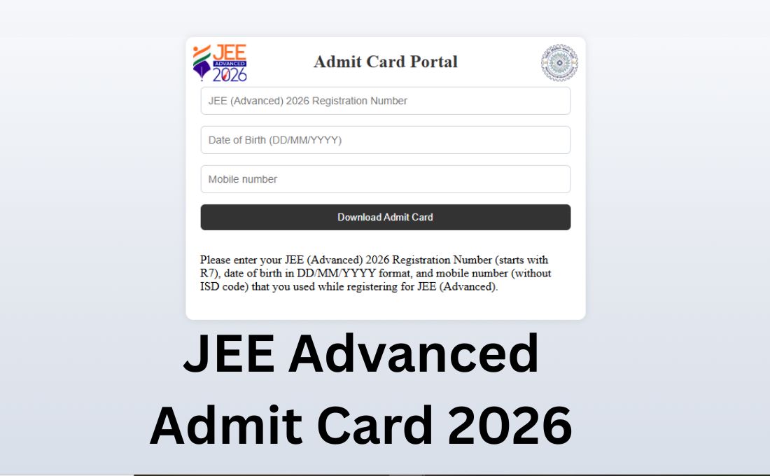 JEE Advanced Admit Card 2026